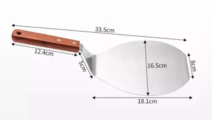 Stainless steel pizza peel - for pizza stone & oven - Eratec - Germany GmbH