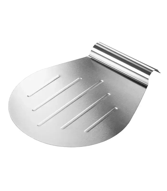 Edelstahl-Pizzaschaufel mit Rillen, Küchenzubehör für Pizzaofen