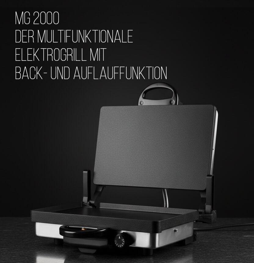 Eratec Multigrill MG-2000 2000W – Kontakt- & Tischgrill klappbar