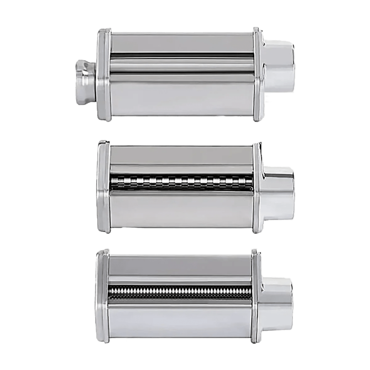 Pasta rollers - Set stainless steel 3 - parts - Pasta attachment for KF - 967 - Eratec - Germany GmbH