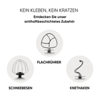 ERATEC Küchenmaschine KF-967 – 1200W Knetmaschine mit 5L Edelstahlschüssel