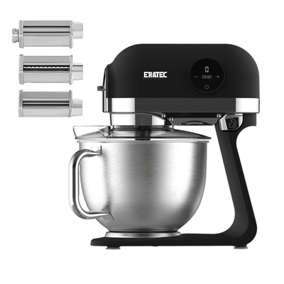 ERATEC Nudelwalzen-Set Edelstahl 3-teilig – Pasta-Aufsatz für Küchenmaschine KF-967 - Eratec-Germany GmbH