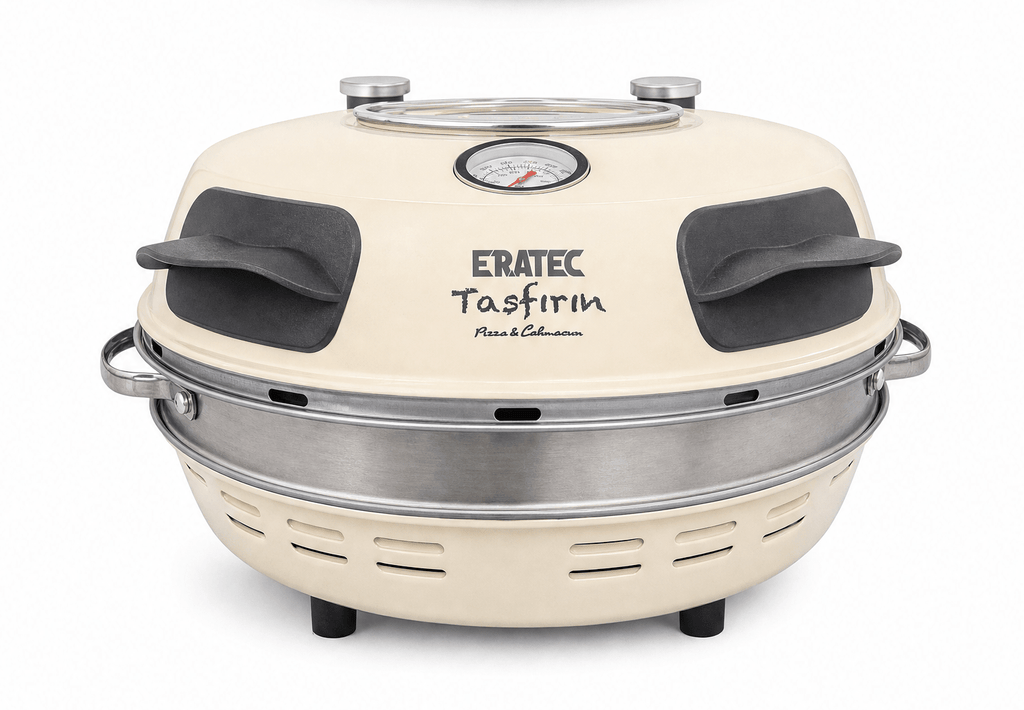 ERATEC Pizza-Steinofen PM-27 Komplett-Set – elektrischer Pizzaofen bis 400°C - Eratec-Germany GmbH