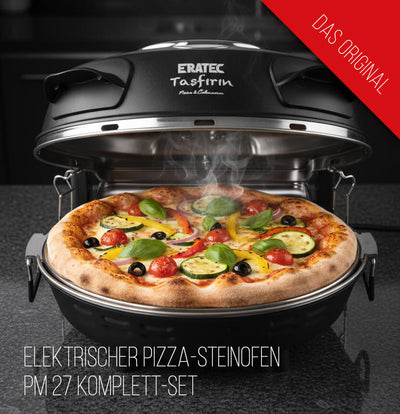 ERATEC Taş Fırınlı Pizza Ocağı PM-27 Komple Set – 400°C'ye Kadar Elektrikli Pizza Fırını