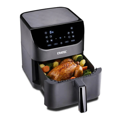 Hot air fryer XXL 5,5L 1500W - ERATEC AF - 60 with touch display - Eratec - Germany GmbH