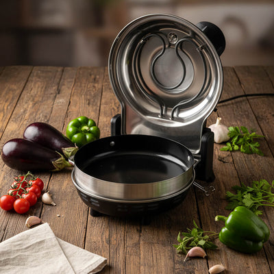 ERATEC Taş Fırınlı Pizza Ocağı PM-27 Komple Set – 400°C'ye Kadar Elektrikli Pizza Fırını