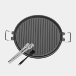 Original ERATEC Cast Iron Grill Plate – with 2 Handles, Ø 32 cm