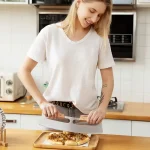 Premium Stainless Steel Pizza Cutter 35 cm with Wooden Handle & Protective Cover – Sharp, Durable Rocker Blade - Image 7